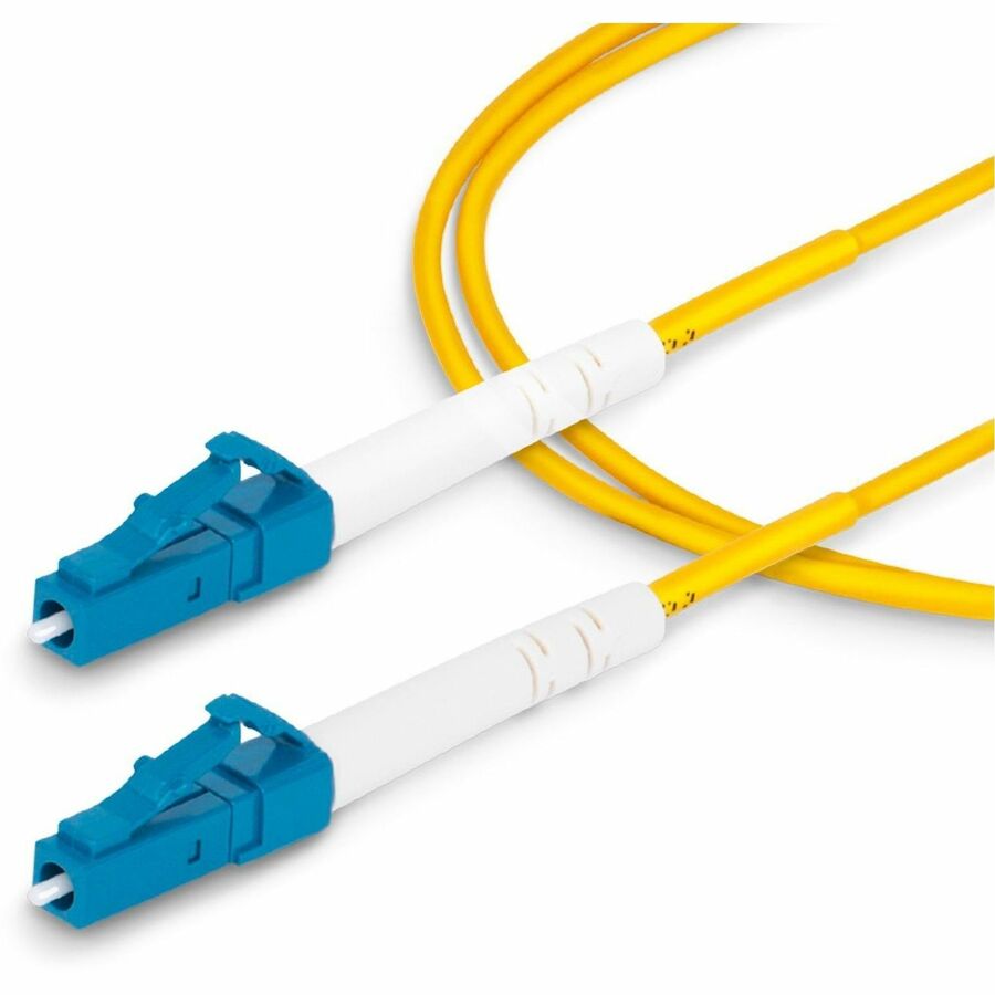 StarTech.com 2m (6.6ft) LC to LC (UPC) OS2 Single Mode Simplex Fiber Optic Cable, 9/125, 40G/100G, Low Insertion Loss, LSZH Jumper Cord SPSMLCLC-OS2-2M