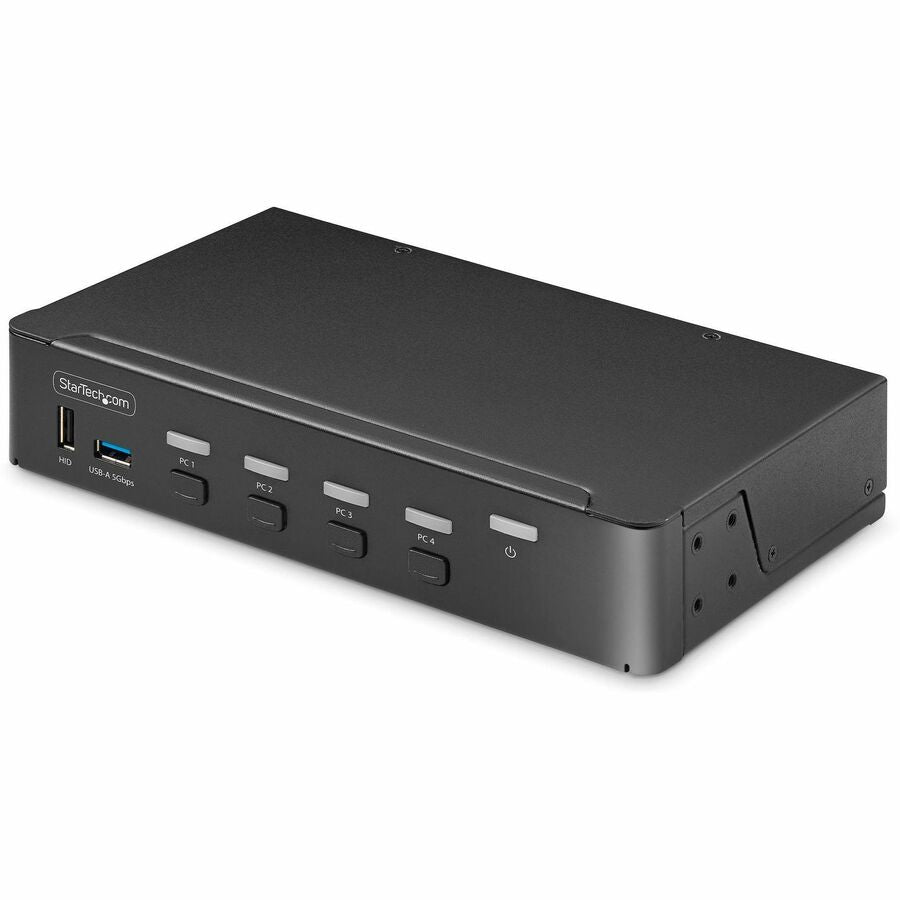 StarTech.com 4-Port DisplayPort KVM Switch, Single 4K 60Hz Monitor, 6x USB Ports, Hotkey & Push-Button Switching, TAA Compliant P4AD122-KVM-SWITCH