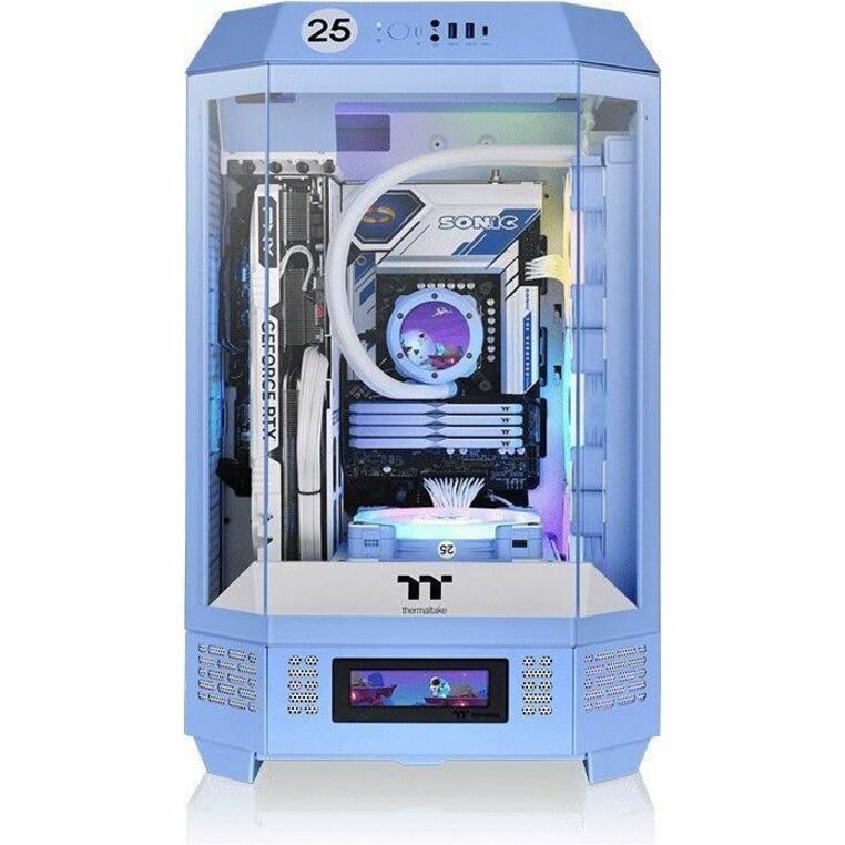 Thermaltake The Tower 300 Hydrangea Blue Micro Tower Chassis CA-1Y4-00SFWN-00