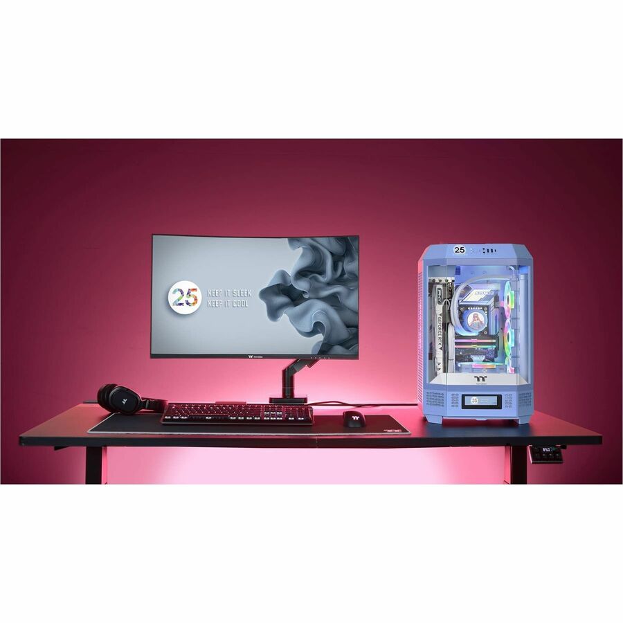 Thermaltake The Tower 300 Hydrangea Blue Micro Tower Chassis CA-1Y4-00SFWN-00