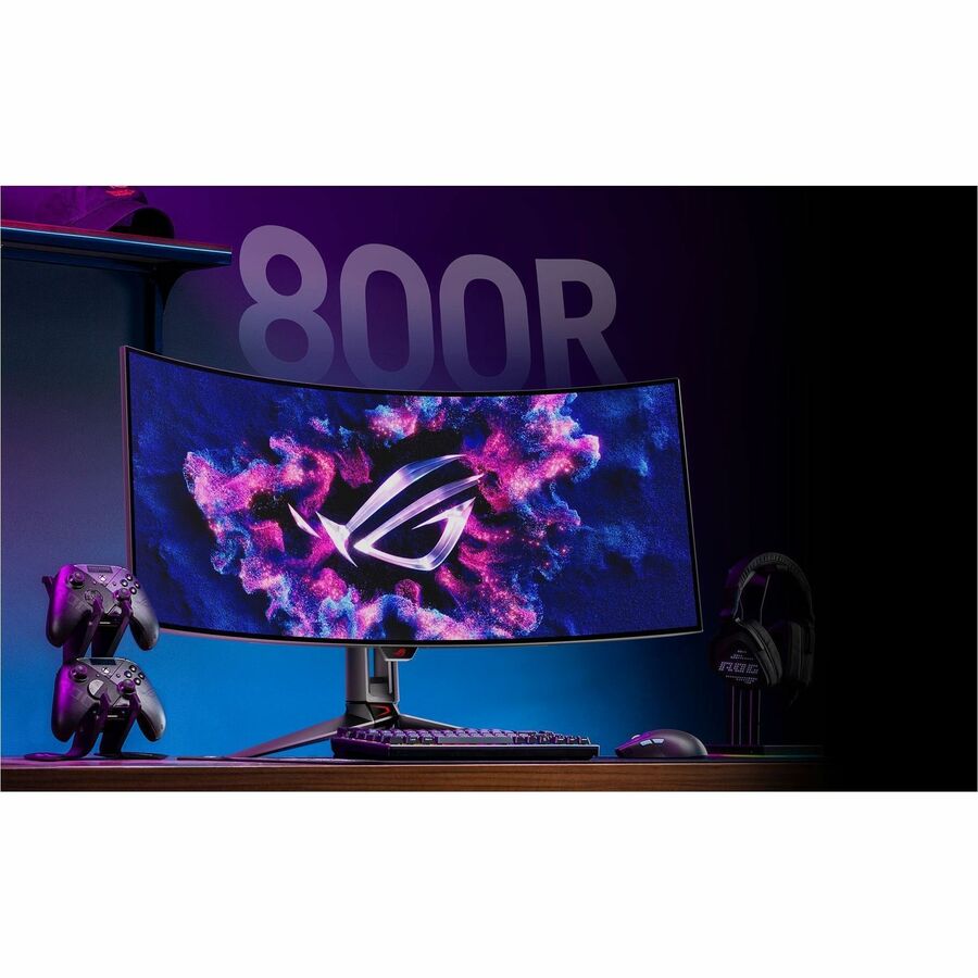 Asus ROG ROG SWIFT PG39WCDM 39" Class UWQHD Curved Screen Gaming OLED Monitor - 21:9 - Black PG39WCDM