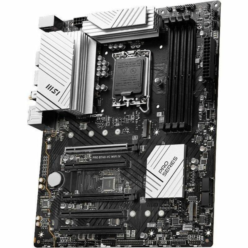MSI B760-VC WIFI IV Gaming Desktop Motherboard - Intel B760 Chipset - Socket LGA-1700 - ATX PROB760VCWIFIWT