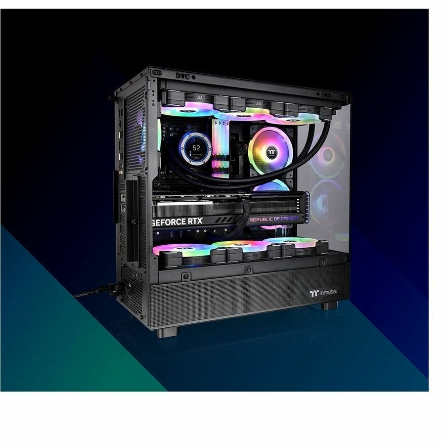 Thermaltake View 270 Plus TG ARGB Mid Tower Chassis CA-1Y7-00M1WN-01