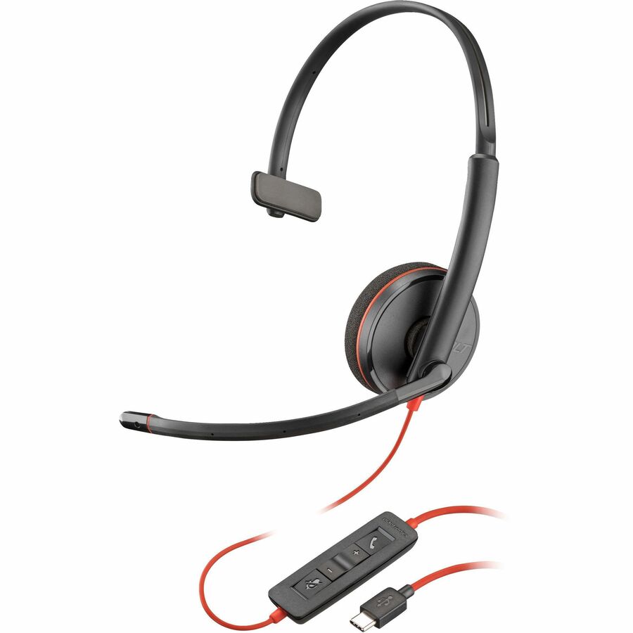 Poly Blackwire 3210 Monaural USB-C Headset TAA (Bulk) 8M3Y3A6#ABA