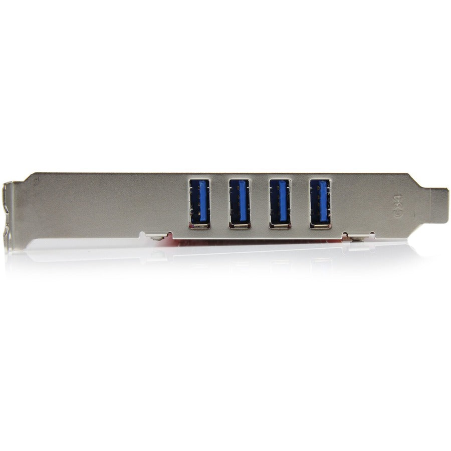 StarTech.com 4 Port PCI SuperSpeed USB 3.0 Adapter Card with SATA/SP4 Power - 5Gbps PCIUSB3S4