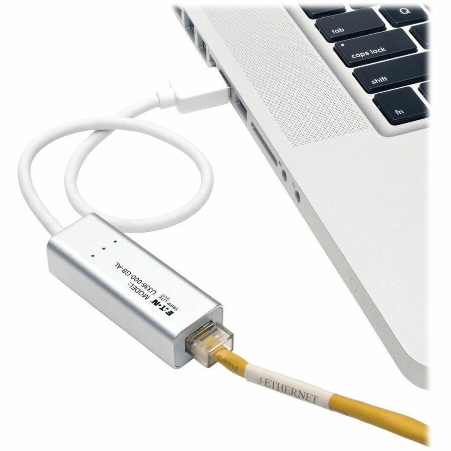 Eaton Tripp Lite Series USB 3.0 SuperSpeed to Gigabit Ethernet NIC Network Adapter, 10/100/1000, Plug and Play, Aluminum U336-000-GB-AL
