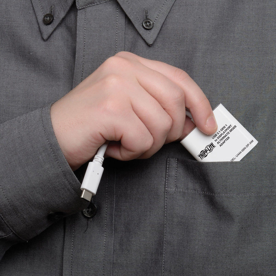 Tripp Lite by Eaton USB-C to Displayport Adapter with Alternate Mode - DP 1.2, 4K60 U444-06N-DP-AM