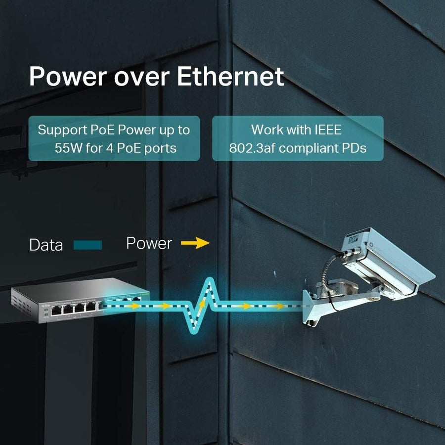 TP-Link TL-SG108PE - 8-Port Gigabit Easy Smart Switch with 4-Port PoE TL-SG108PE