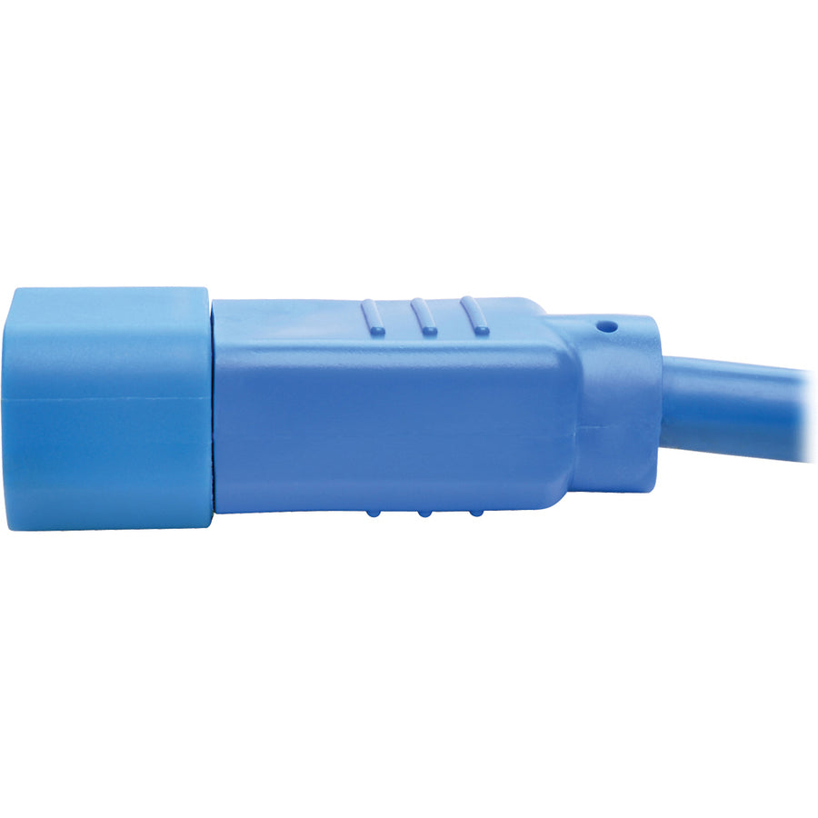 Eaton Tripp Lite Series Heavy-Duty PDU Power Cord, C13 to C14 - 15A, 250V, 14 AWG, 6 ft. (1.83 m), Blue P005-006-ABL