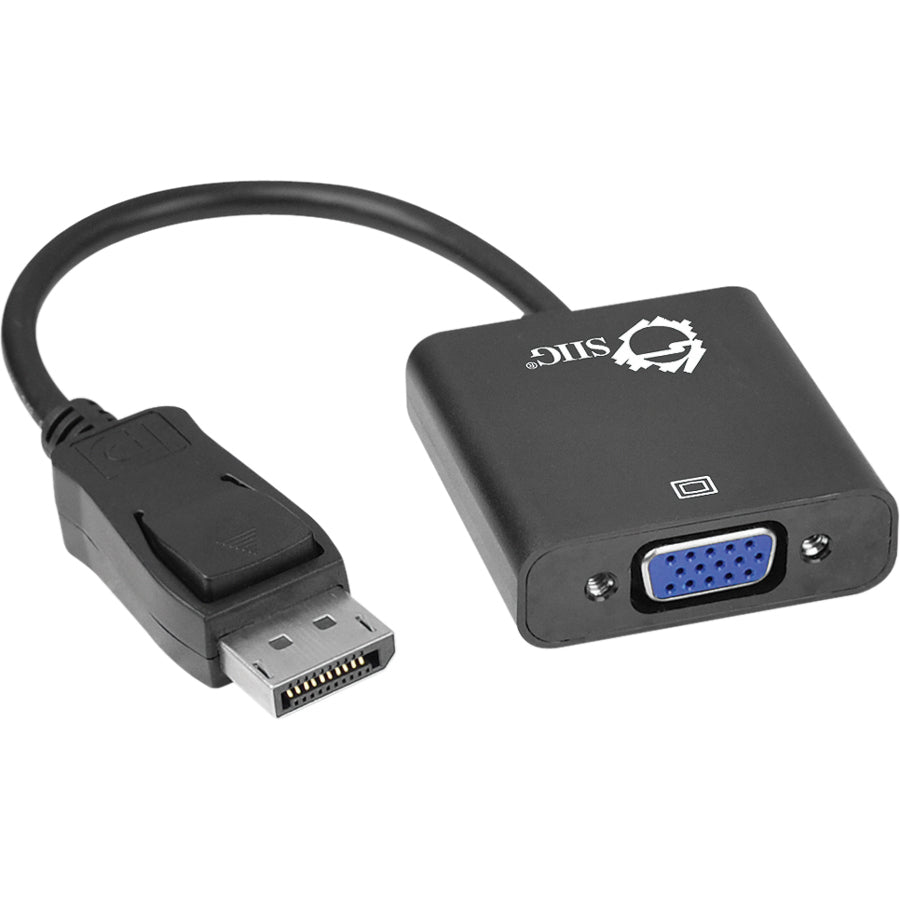 SIIG DisplayPort to VGA active Adapter Converter, DP to VGA, 1080p CB-DP0N11-S1