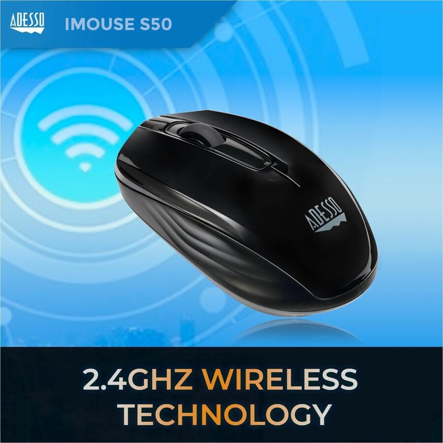Adesso iMouse S50 - 2.4GHz Wireless Mini Mouse IMOUSES50
