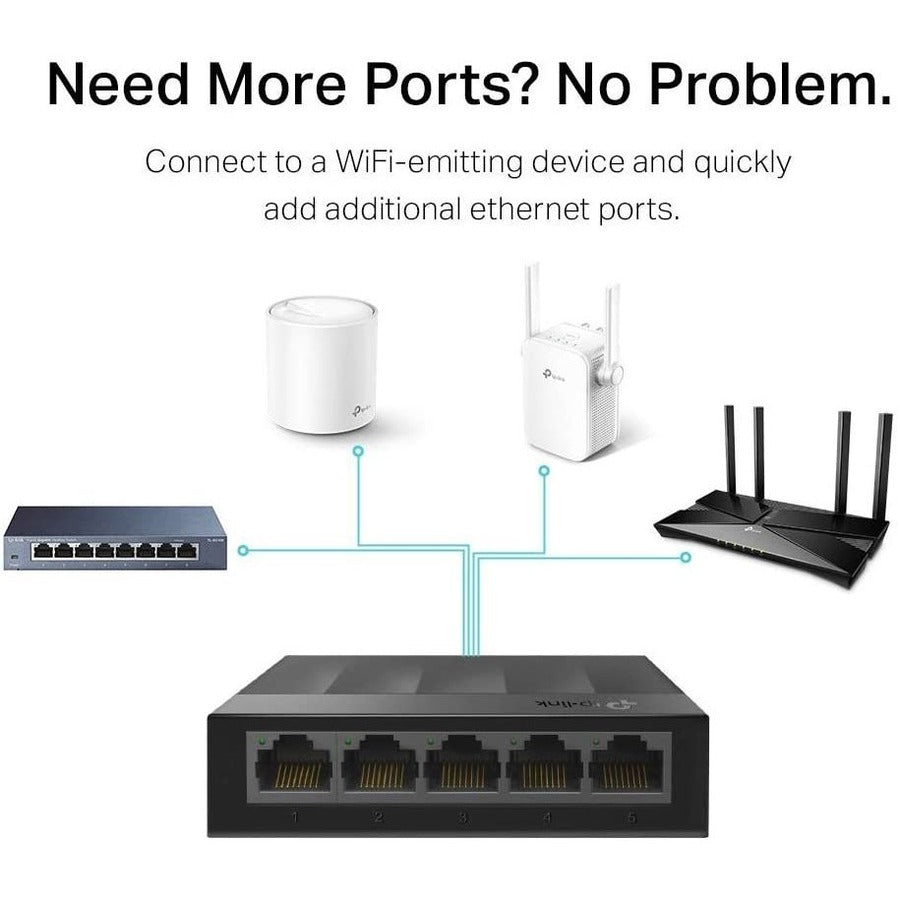 TP-Link LS1005G - Litewave 5 Port Gigabit Ethernet Switch LS1005G