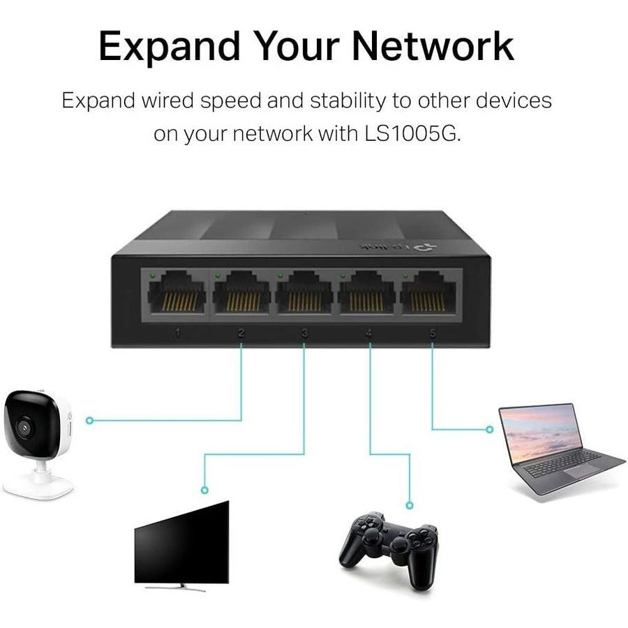 TP-Link LS1005G - Litewave 5 Port Gigabit Ethernet Switch LS1005G