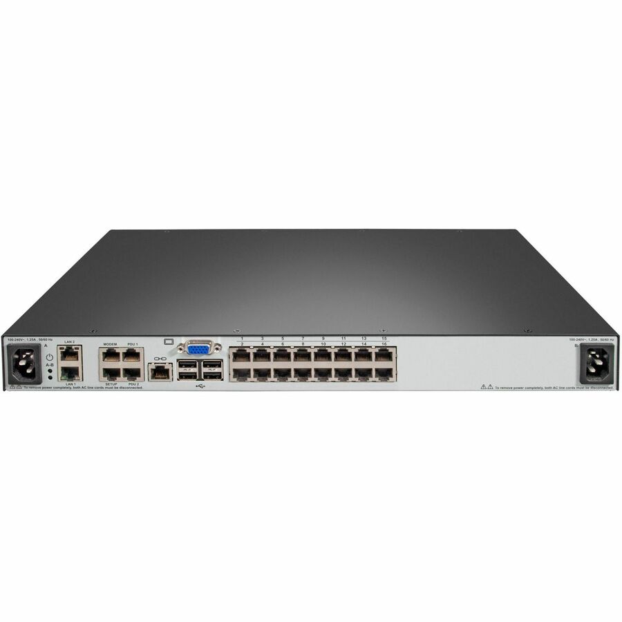 Vertiv Avocent MPU KVM Switch | 16 port | 2 Digital Path | Dual AC Power TAA MPU2016DAC-400