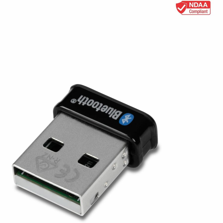 TRENDnet Micro Bluetooth 5.0 USB Adapter, Supports Basic Rate(BR), Bluetooth Low Energy(BLE), Enhanced Data Rate(EDR), 100m (328ft.) Range, Supports Windows OS, Black, TBW-110UB TBW-110UB