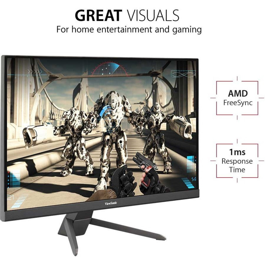 ViewSonic VX2767-MHD 27 Inch 1080p Gaming Monitor with 100Hz, 1ms, Ultra-Thin Bezels, FreeSync, Eye Care, HDMI, VGA, and DP VX2767-MHD