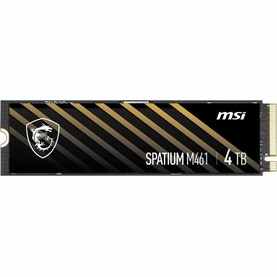 MSI SPATIUM M461 SM461N4TB 4 TB Solid State Drive - M.2 2280 Internal - PCI Express NVMe (PCI Express NVMe 4.0 x4) SM461N4TB