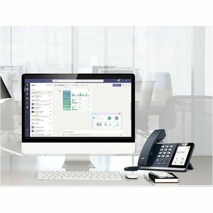 Yealink MP54-Zoom IP Phone - Corded - Corded - Wi-Fi, Bluetooth - Desktop, Wall Mountable - Classic Gray 1301114