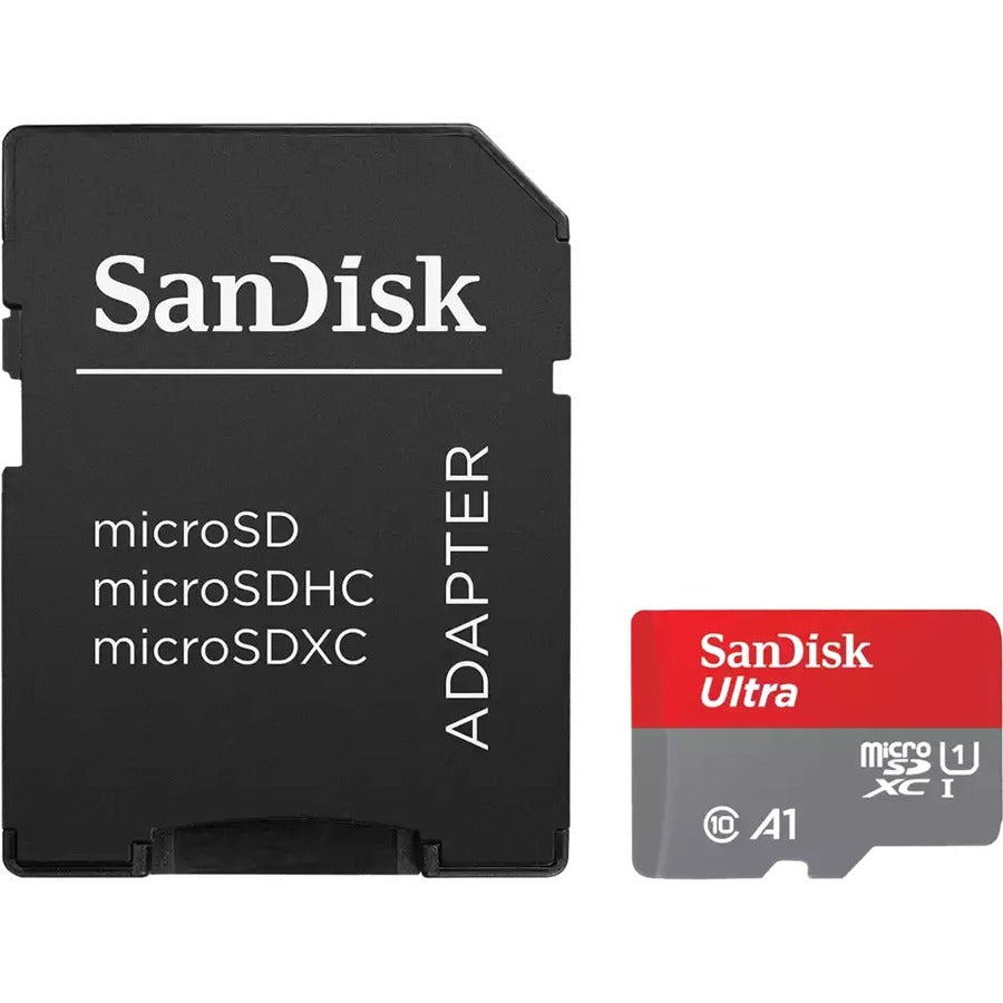 SanDisk Ultra 128 GB Class 10/UHS-I (U1) microSDXC - 1 Pack SDSQUAB-128G-AN6MA