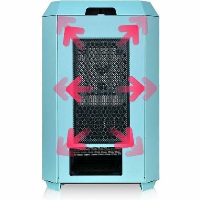 Thermaltake The Tower 300 Turquoise Micro Tower Chassis CA-1Y4-00SBWN-00