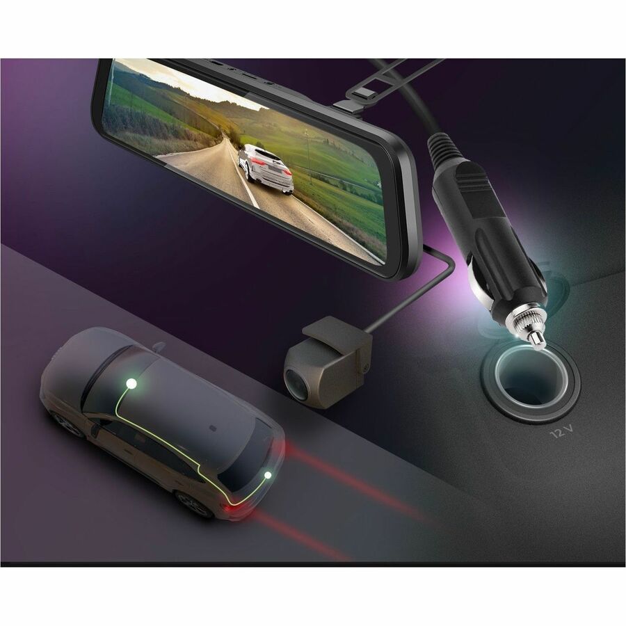 GekoGear Orbit D100 2 Channel 1080P Front / 1080P Rearview Mirror Dashcam ORBIT D100