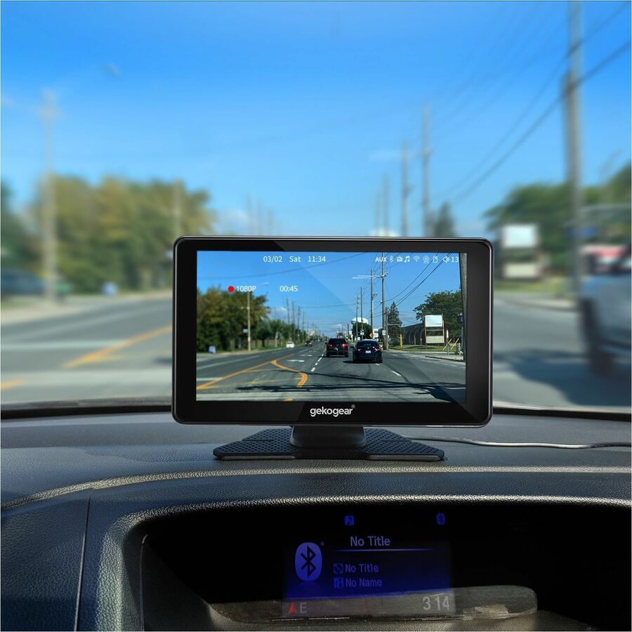 GekoGear Orbit C110 7" Infotainment Display with Dash Cam and Backup Cam ORBIT C110