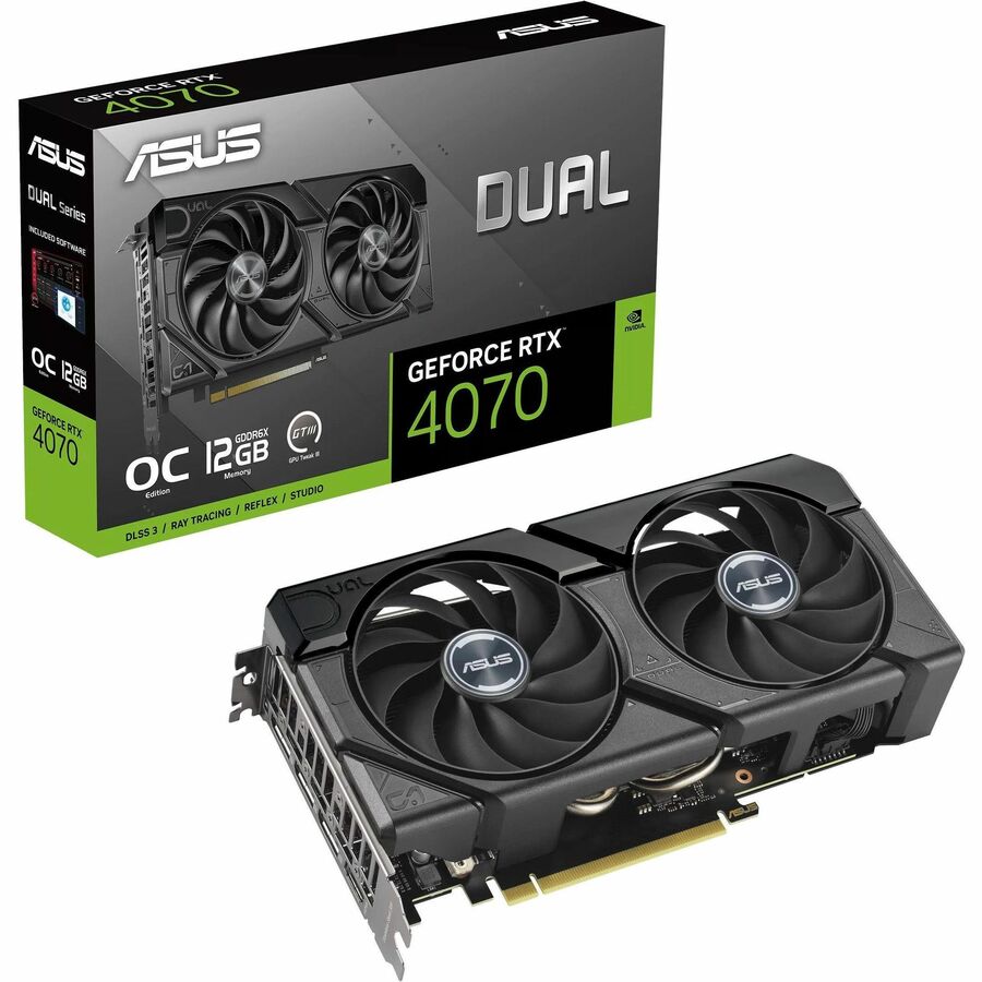 Asus NVIDIA GeForce RTX 4070 Graphic Card - 12 GB GDDR6X DUAL-RTX4070-O12G-EVO