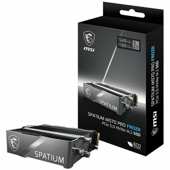 MSI SPATIUM M570 PRO 2 TB Solid State Drive - M.2 2280 Internal - PCI Express NVMe (PCI Express NVMe 5.0 x4) SM570PN2TBF