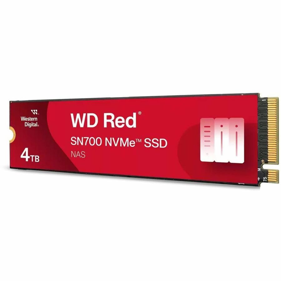 WD Red S700 WDS400T1R0C-68BDK0 4 TB Solid State Drive - M.2 2280 Internal - PCI Express NVMe (PCI Express NVMe 3.0 x4) WDS400T1R0C-68BDK0
