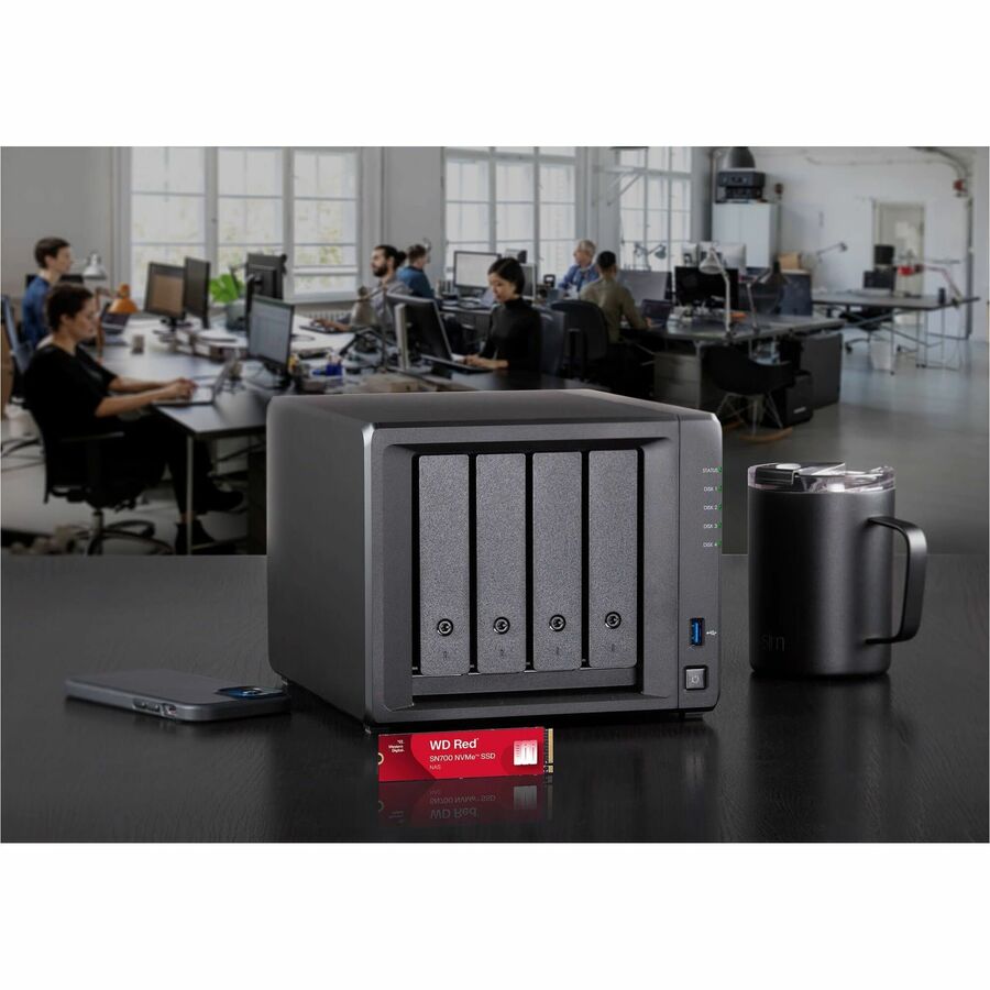 WD Red S700 WDS400T1R0C-68BDK0 4 TB Solid State Drive - M.2 2280 Internal - PCI Express NVMe (PCI Express NVMe 3.0 x4) WDS400T1R0C-68BDK0