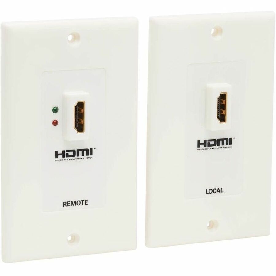 Eaton Tripp Lite Series HDMI over Dual Cat5/Cat6 Extender Wall Plate Kit with Transmitter and Receiver, TAA P167-000