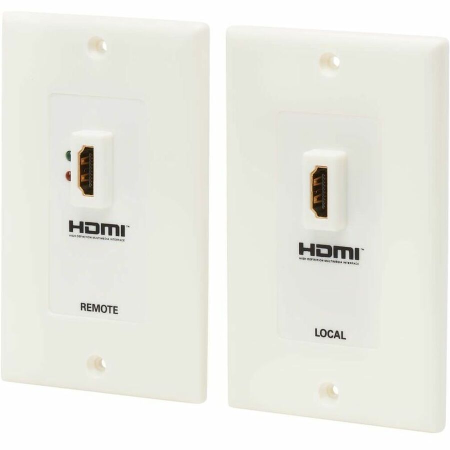 Eaton Tripp Lite Series HDMI over Dual Cat5/Cat6 Extender Wall Plate Kit with Transmitter and Receiver, TAA P167-000