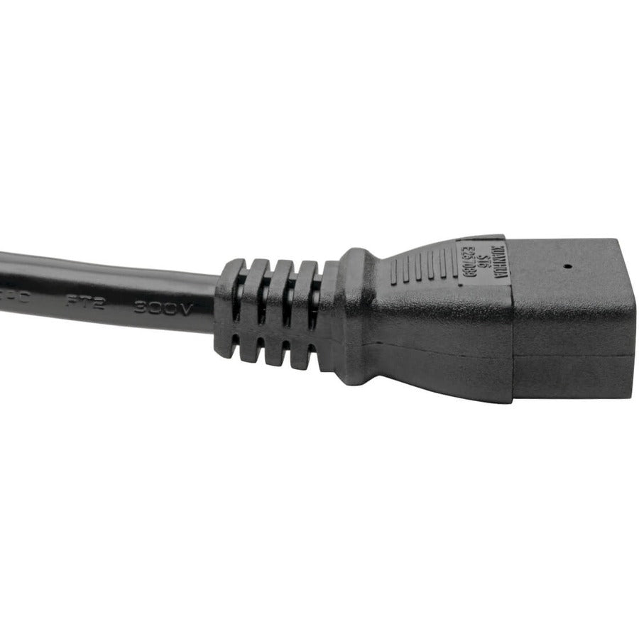 Eaton Tripp Lite Series Power Cord, C19 to NEMA L6-20 - Heavy-Duty, 20A, 250V, 12 AWG, 6 ft. (1.83 m), Black P040-006