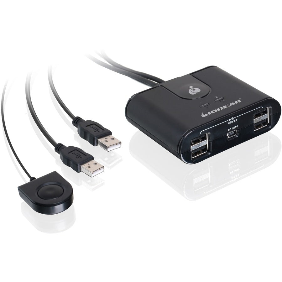 IOGEAR 2x4 USB 2.0 Peripheral Sharing Switch GUS402