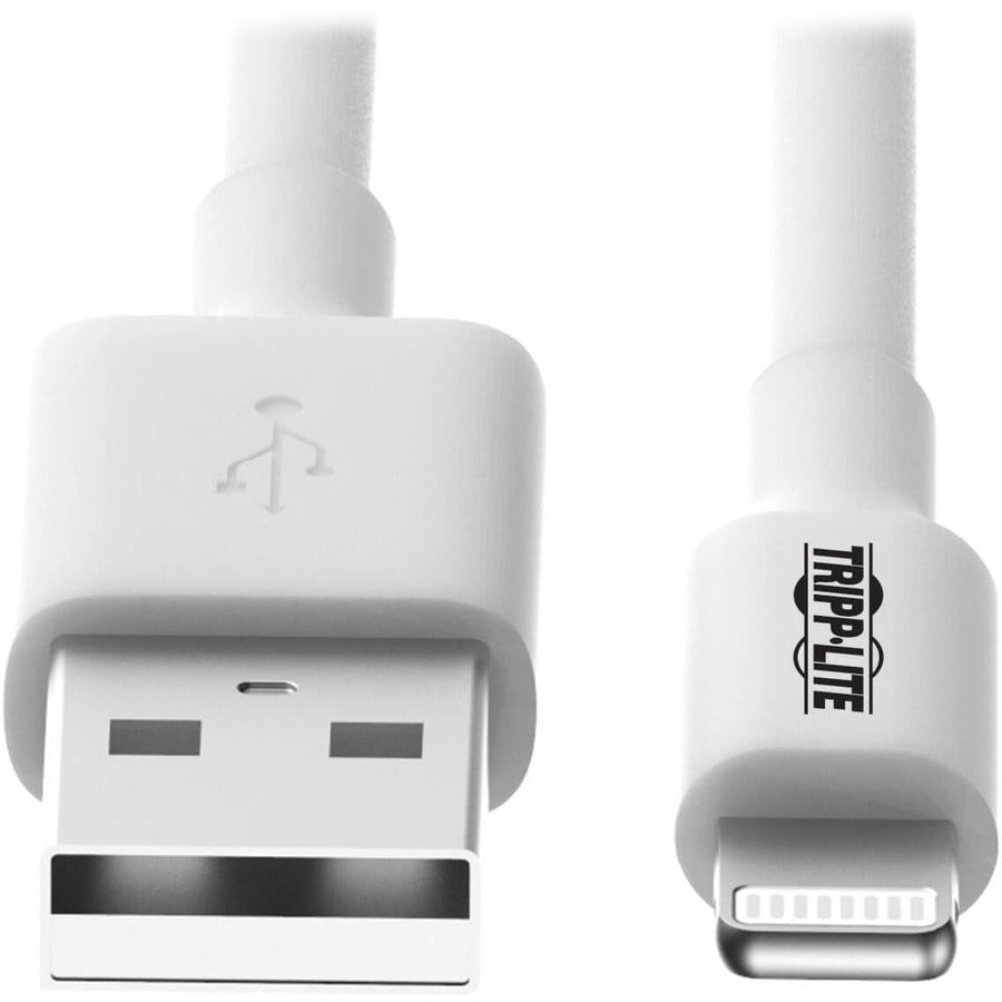 Eaton Tripp Lite Series USB-A to Lightning Sync/Charge Cable (M/M) - MFi Certified, White, 3 ft. (0.9 m) M100-003-WH