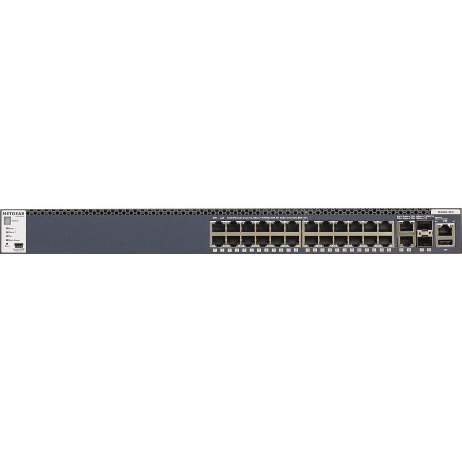 Netgear M4300 24x1G Stackable Managed Switch with 2x10GBASE-T and 2xSFP+ GSM4328S-100NES