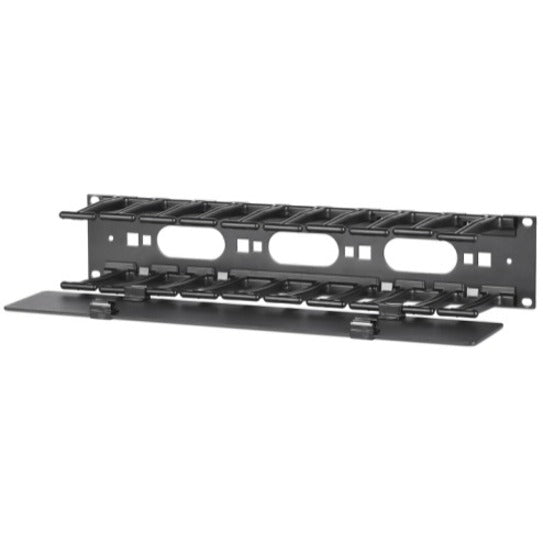 APC by Schneider Electric Horizontal Cable Manager, 2U x 4" Deep, Single-Sided with Cover AR8600A