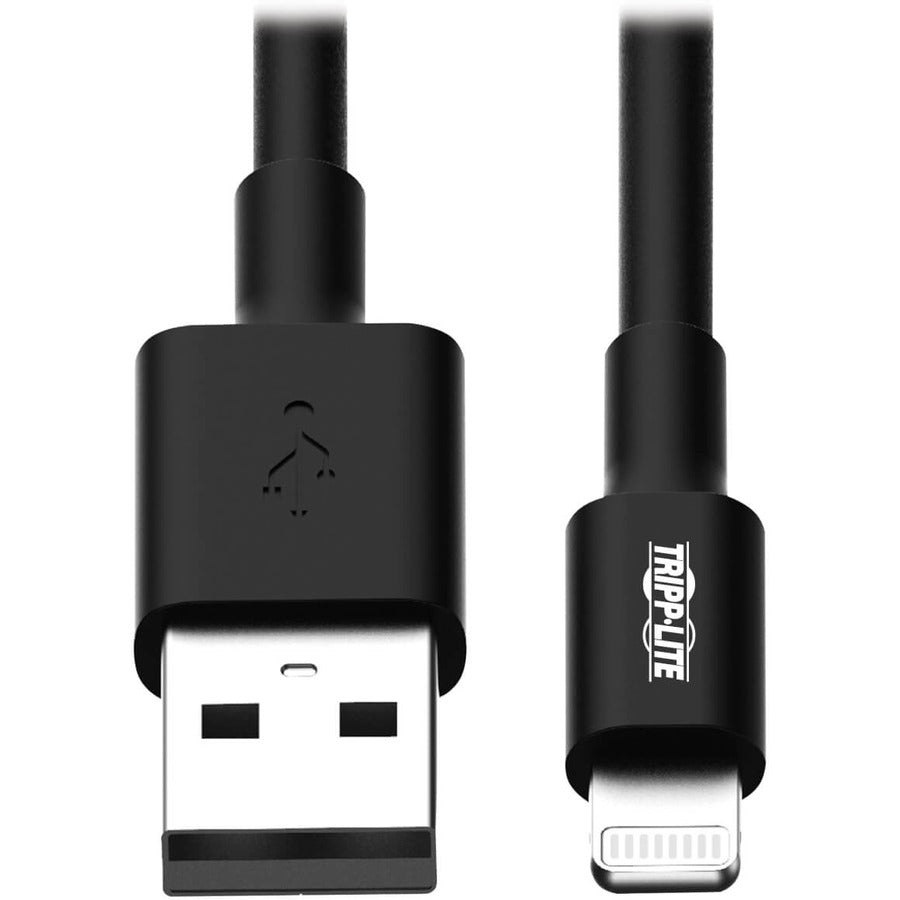 Eaton Tripp Lite Series USB-A to Lightning Sync/Charge Cable, MFi Certified - Black, M/M, 10 in. (0.25 m) M100-10N-BK