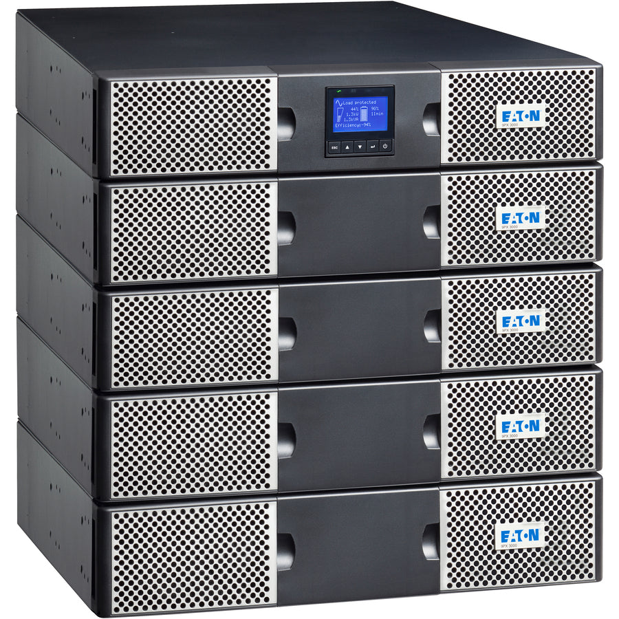 Eaton 9PX 3000VA 2700W 120V Online Double-Conversion UPS - L5-30P, 6x 5-20R, 1 L5-30R Outlets, Cybersecure Network Card Option, Extended Run, 2U Rack/Tower - Battery Backup 9PX3000RT
