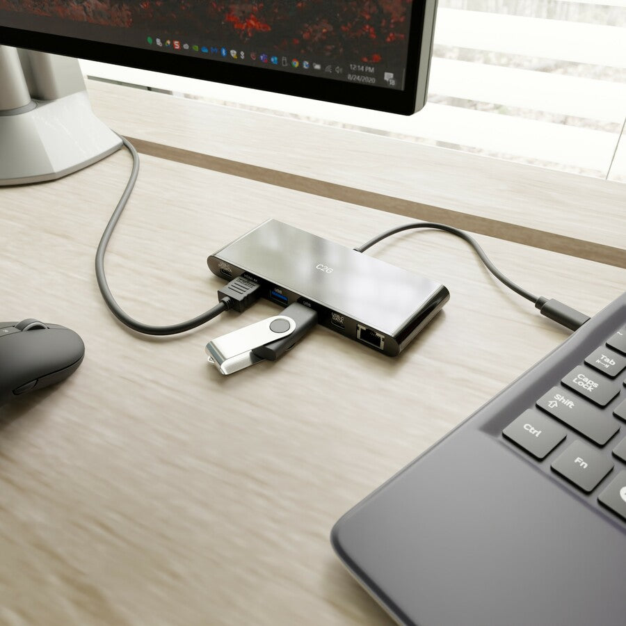 C2G USB C Docking Station - USB C to 4K HDMI, Ethernet and USB 3.0 28845