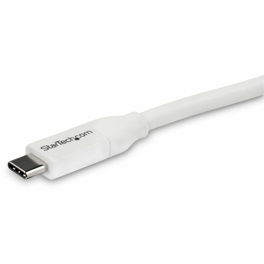 StarTech.com 4m 13 ft USB C to USB C Cable w/ 5A PD - M/M - White - USB 2.0 - USB-IF Certified - USB Type C Cable - USB C Charging Cable - USB C PD Cable USB2C5C4MW
