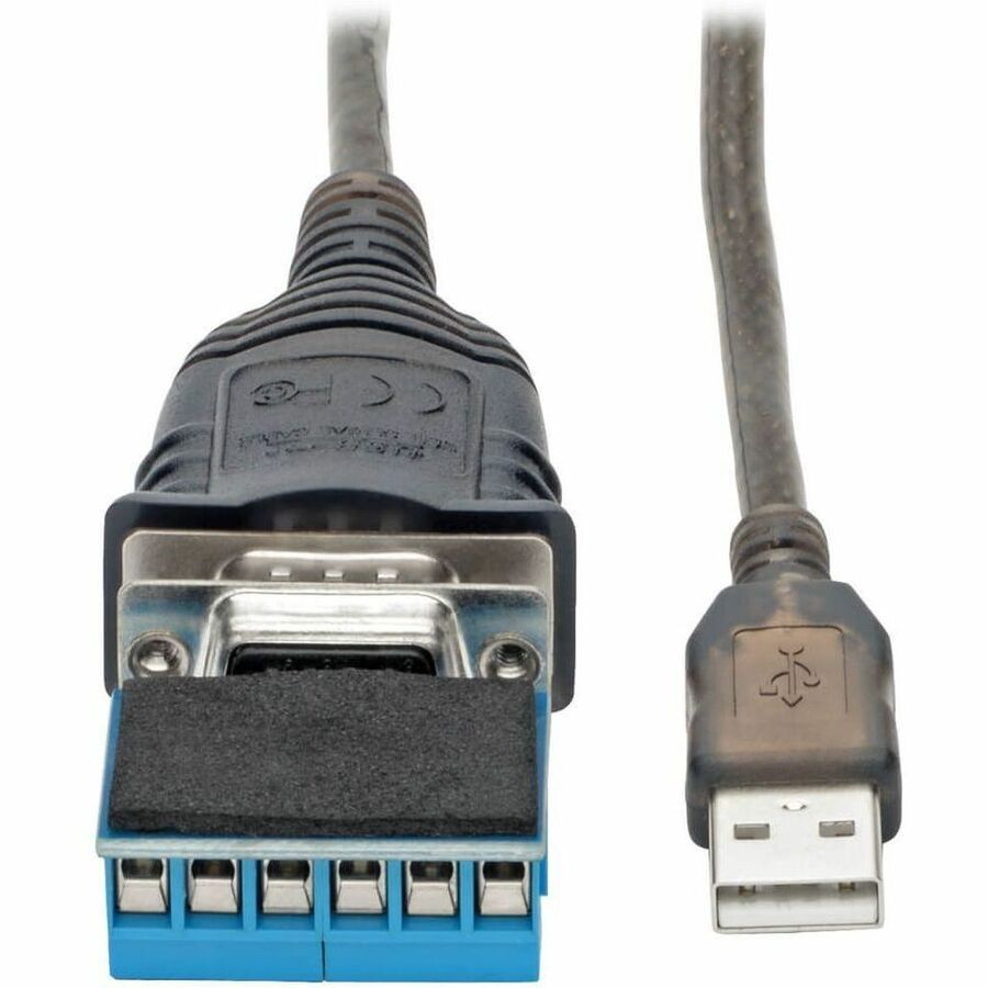 Eaton Tripp Lite Series USB to RS485/RS422 FTDI Serial Adapter Cable with COM Retention (USB-A to DB9 M/M), 30-in. (76.2 cm) U209-30N-IND