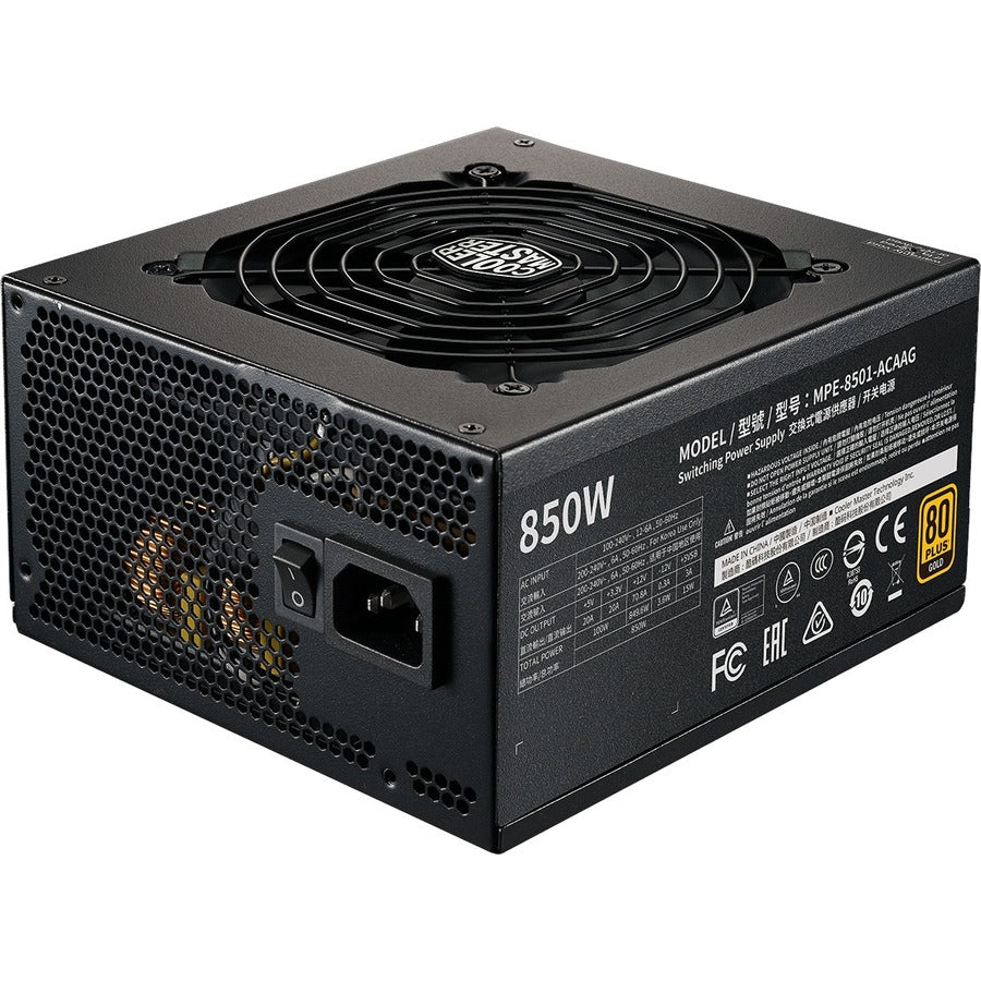 Cooler Master Full Modular 80 Plus Gold ATX Power Supply Unit MPE-8501-AFAAG-US