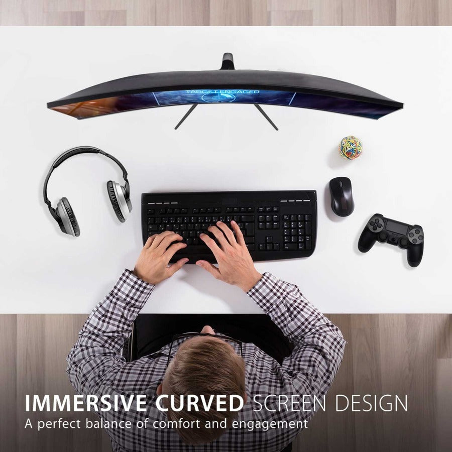 ViewSonic VX3218-PC-MHD 32 Inch Curved 1080p 1ms 180Hz Gaming Monitor with FreeSync Premium, Eye Care, HDMI and Display Port VX3218-PC-MHD