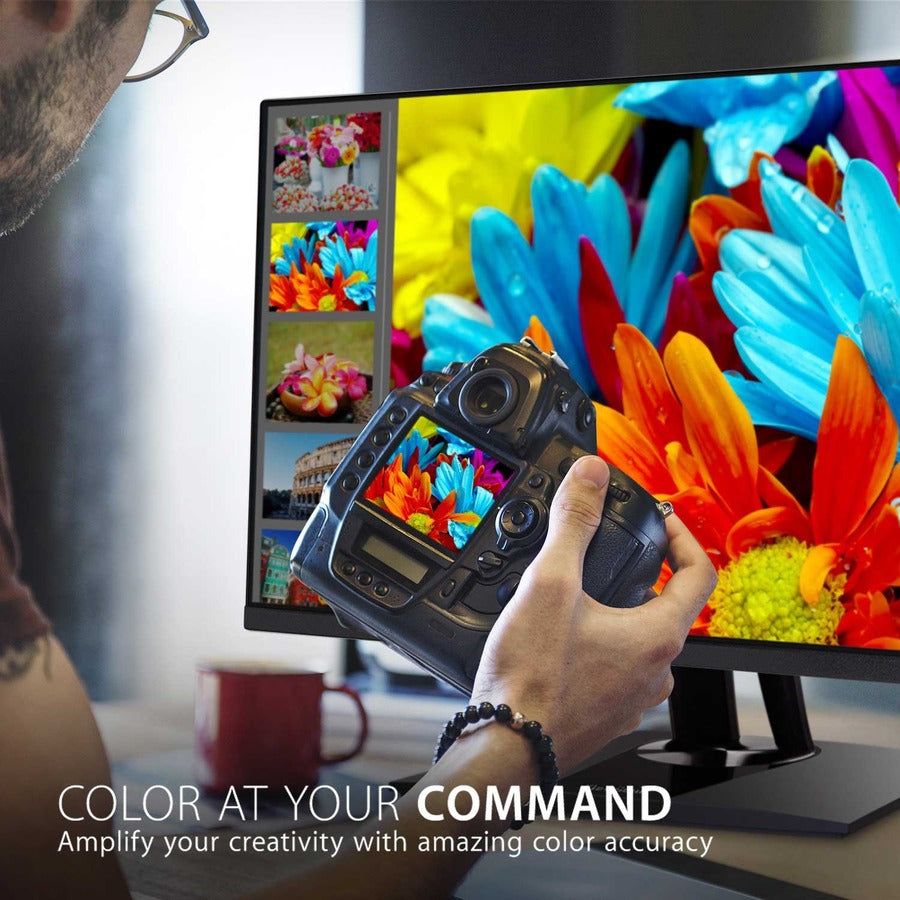 ViewSonic VP2756-2K 27 Inch IPS 1440p Ergonomic Monitor with Ultra-Thin Bezels, Color Accuracy, Pantone Validated, 60W USB C VP2756-2K