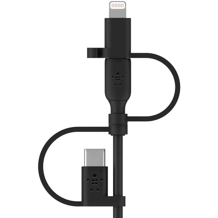 Belkin Universal Cable 15W (USB-A cable with USB-C, Micro-USB and Lightning connectors) CAC001BT1MBK