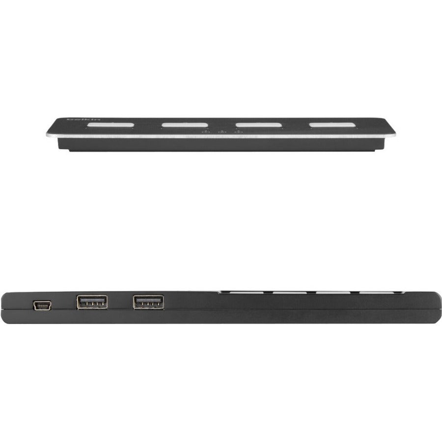 Belkin 4-Port Single Head Modular Secure KVM Switch Base Unit PP4.0 W/ Remote F1DN104MOD-BA-4
