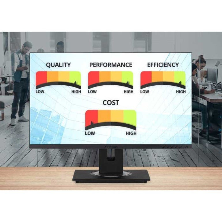 ViewSonic VG3456 34 Inch 21:9 1440p Monitor with Ergonomics Design, USB C, FreeSync, Docking Built-In, Gigabit Ethernet RJ45 for Home and Office VG3456