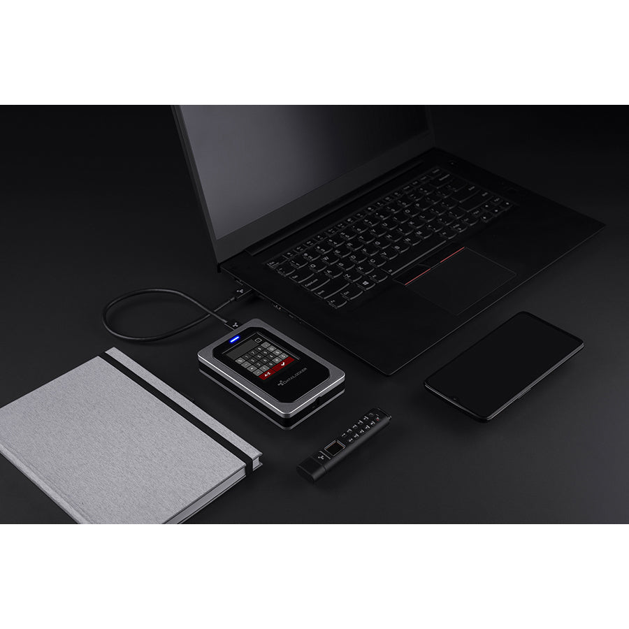 DataLocker DL4 FE 1 TB Portable Solid State Drive - External - TAA Compliant DL4-SSD-1TB-FE