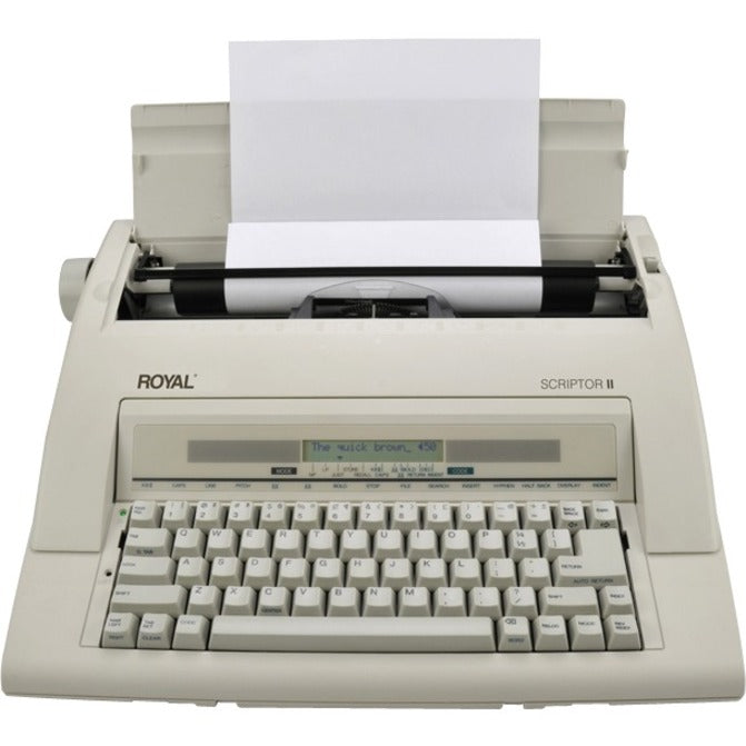 Royal Portable Electronic Typewriter With Memory an Display 69147T